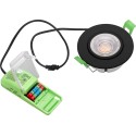 Synergy 21 LED recessed ceiling spot Phos swiveling round black CCT switchable - 241346 - 4