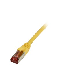 Patchkabel RJ45, CAT6 250Mhz, 0.15m gelb, S-STP(S/FTP),TPE/LSZH(Superflex), Synergy 21, - 166745 - 1