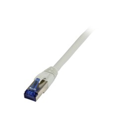 Patchkabel RJ45, CAT6A 500Mhz, 0.15m, grau, S-STP(S/FTP), TPE/LSZH(Superflex), AWG26, Synergy 21 - 166806 - 1