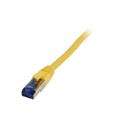Patchkabel RJ45, CAT6A 500Mhz, 0.15m, gelb, S-STP(S/FTP), TPE/LSZH(Superflex), AWG26, Synergy 21 - 166856 - 1