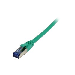 Patchkabel RJ45, CAT6A 500Mhz,15m, grün, S-STP(S/FTP), TPE/LSZH(Superflex), AWG26, Synergy 21 - 166943 - 1