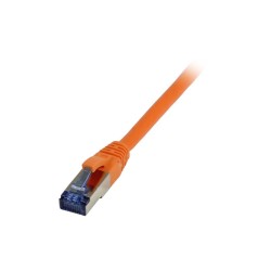 Patchkabel RJ45, CAT6A 500Mhz,15m, orange, S-STP(S/FTP), TPE/LSZH(Superflex), AWG26, Synergy 21 - 166957 - 1