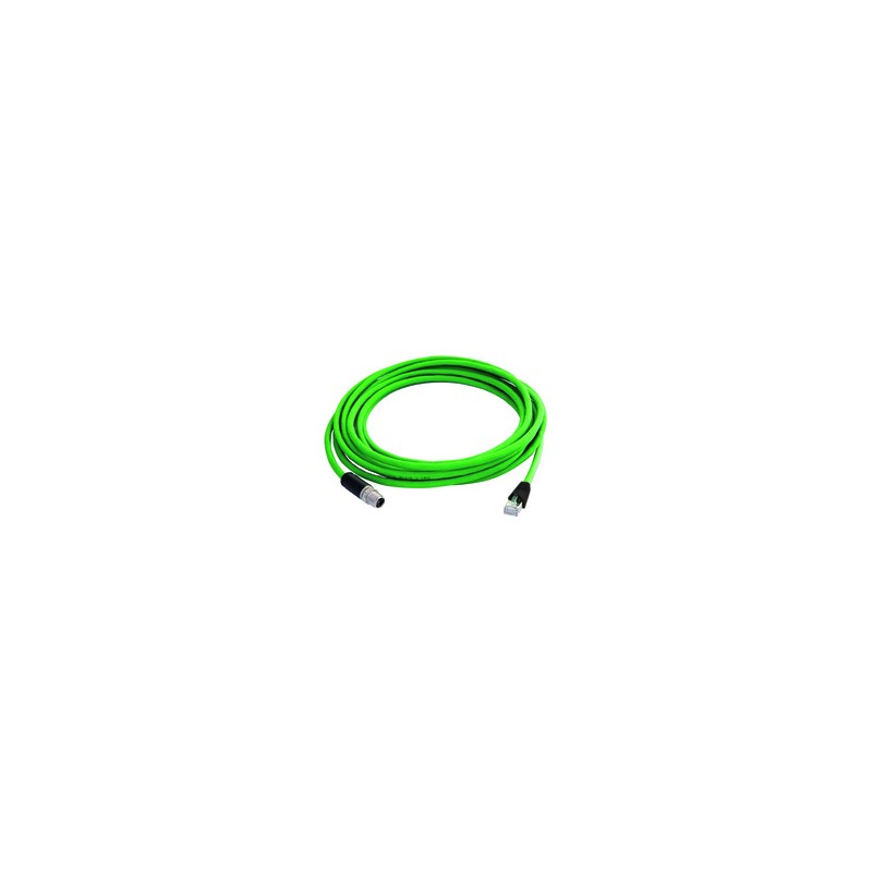 Telegärtner, STX M12x1-RJ45 VL X-kod. Cat.6A, 5m, - 168499 - 1