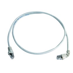Telegärtner Patchkabel CAT6A, 0,5m, S/FTP, 1x90° - 1x180°, (ISO/IEC), - 169605 - 1
