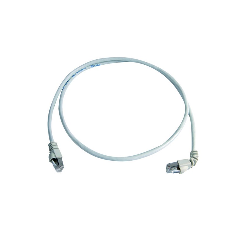 Telegärtner patch cable CAT6A, 0.5m, S/FTP, 1x90° - 1x180°, (ISO/IEC), - 169605 - 1