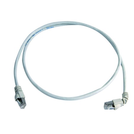 Telegärtner patch cable CAT6A, 0.5m, S/FTP, 1x90° - 1x180°, (ISO/IEC), - 169605 - 1