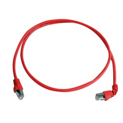 Telegärtner Patchkabel CAT6A, 1x90Grad gedreht, 2m, Rot, 500MHz, S-STP(S/FTP), halogenfrei - 169643 - 1