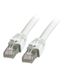 Patchkabel RJ45, CAT8.1 2000Mhz, 0.5m, grau, S-STP(S/FTP), BC, LSZH, - 189982 - 1