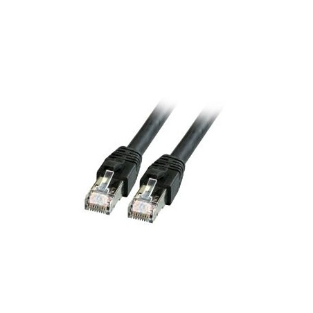 Patchkabel RJ45, CAT8.1 2000Mhz, 1.0m, schwarz, S-STP(S/FTP), BC, LSZH, - 189991 - 1