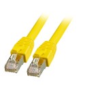 Patchkabel RJ45, CAT8.1 2000Mhz, 0.5m, gelb, S-STP(S/FTP), BC, LSZH, - 190000 - 1