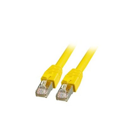 Patchkabel RJ45, CAT8.1 2000Mhz, 3m, gelb, S-STP(S/FTP), BC, LSZH, - 190003 - 1