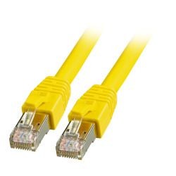 Patchkabel RJ45, CAT8.1 2000Mhz, 7.5m, gelb, S-STP(S/FTP), BC, LSZH, - 190005 - 1