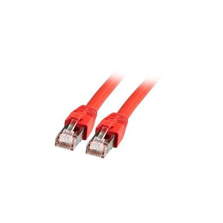 Patchkabel RJ45, CAT8.1 2000Mhz, 10m, rot S-STP(S/FTP), BC, LSZH, - 190021 - 1