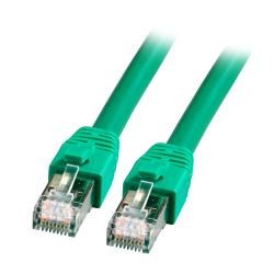 Patchkabel RJ45, CAT8.1 2000Mhz, 1.0m, grün, S-STP(S/FTP), BC, LSZH, - 190030 - 1