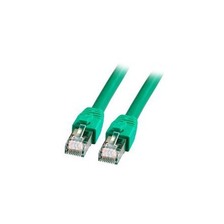 Patchkabel RJ45, CAT8.1 2000Mhz, 10m, grün, S-STP(S/FTP), BC, LSZH, - 190035 - 1