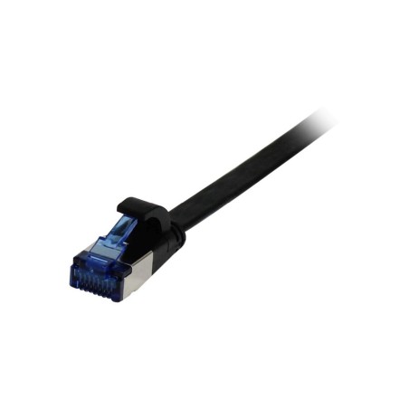 Patchkabel RJ45, CAT6A 500Mhz, 0.5m, schwarz, U/FTP, flach, TPE(Superflex), AWG32, Synergy 21 - 192615 - 1