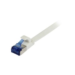 Patchkabel RJ45, CAT6A 500Mhz, 0.5m, weiss, U/FTP, flach, TPE(Superflex), AWG32, Synergy 21 - 192638 - 1