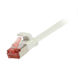 Patchkabel RJ45, CAT6 250Mhz, 0.15m weiss, FTP(U/FTP), TPE(Superflex), Flach, Synergy 21, - 193896 - 1