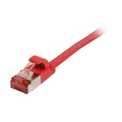 Patchkabel RJ45, CAT6 250Mhz, 0.15m rot, FTP(U/FTP), TPE(Superflex), Flach, Synergy 21, - 193916 - 1