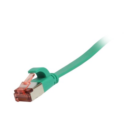 Patchkabel RJ45, CAT6 250Mhz, 0.15m grün, FTP(U/FTP), TPE(Superflex), Flach, Synergy 21, - 193926 - 1