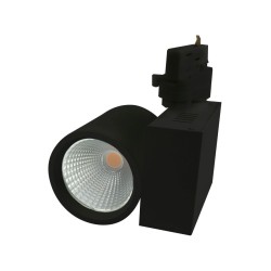 Synergy 21 LED Track series for power rail VLA series 30W, 45°, ww, CRI90 black - 157403 - 1
