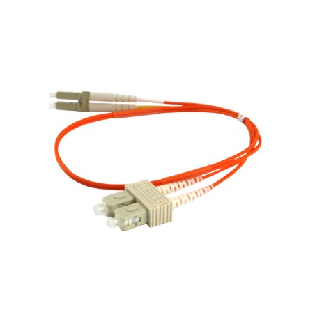 LWL-2-Faser-Patchk. 1.0mtr.LC-SC, 50/125um, OM2, AD3mm, Synergy 21 - 76239 - 1