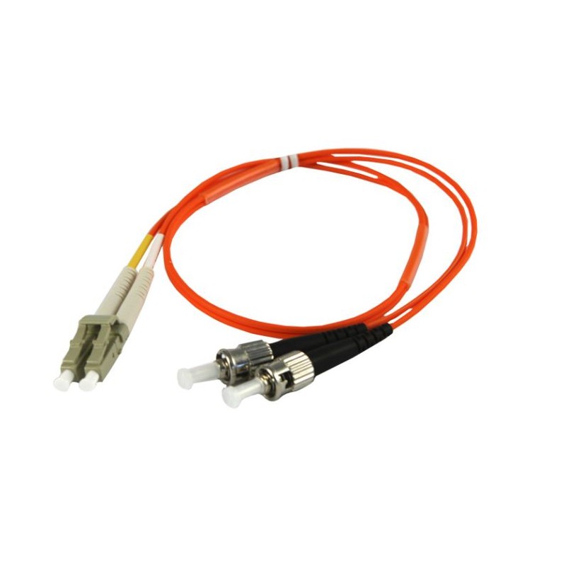 LWL-2-Faser-Patchk. 3mtr.LC-ST, 50/125um, OM2, AD3mm, Synergy 21 - 76248 - 1
