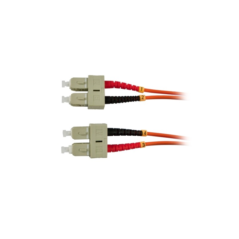 LWL-2-Faser-Patchk. 1.0mtr.SC-SC, 50/125um, OM2, AD3mm, Synergy 21, - 84951 - 1