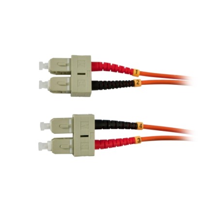 LWL-2-Faser-Patchk. 1.0mtr.SC-SC, 50/125um, OM2, AD3mm, Synergy 21, - 84951 - 1