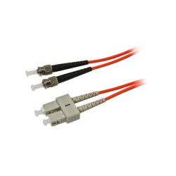 LWL-2-Faser-Patchk. 1.0mtr.ST-SC, 50/125um, OM2, AD3mm, Synergy 21, - 84960 - 1