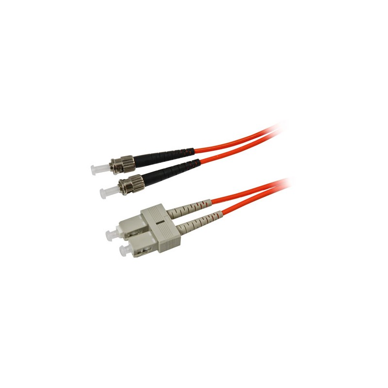 LWL-2-Faser-Patchk. 1.0mtr.ST-SC, 50/125um, OM2, AD3mm, Synergy 21, - 84960 - 1