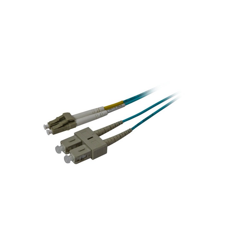 LWL-2-Faser-Patchk. 15mtr.LC-SC, 50/125um, OM3, AD3mm, Synergy 21, - 84964 - 1