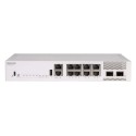 CommScope RUCKUS ICX8200-C08PF Compact Switch, 8x10/100/1000 Mbps PoE+ ports, 2x10 GbE SFP+ stacking/uplink-ports, 124W PoE budg