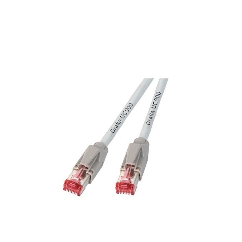 Patchkabel RJ45, CAT6A 900Mhz, 0,25m weiss, S-STP(S/FTP), ND-UC900+TM21 - 200837 - 1