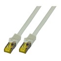 Patchkabel RJ45, CAT6A 500Mhz,30m, grau, S-STP(S/FTP), LSZH, mit Cat.7 Rohkabel, - 201788 - 1