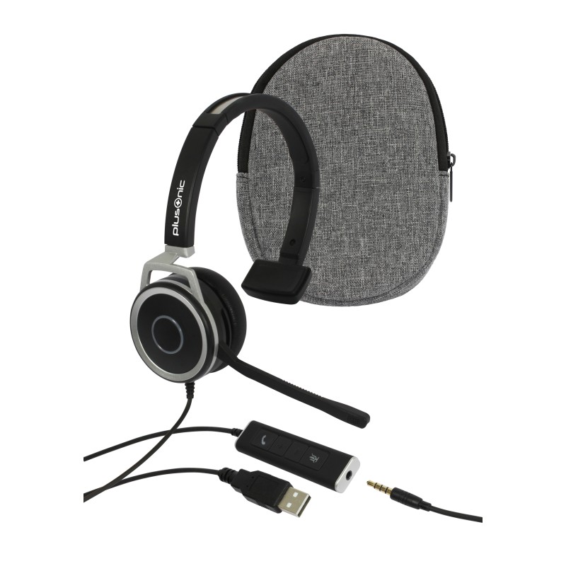 Plusonic Business Headset, 15.1P, monaural, USB & 3.5mm jack - 201409 - 4