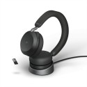 Jabra Evolve2 75 Link380a MS Stereo Stand Black - 206605 - 1