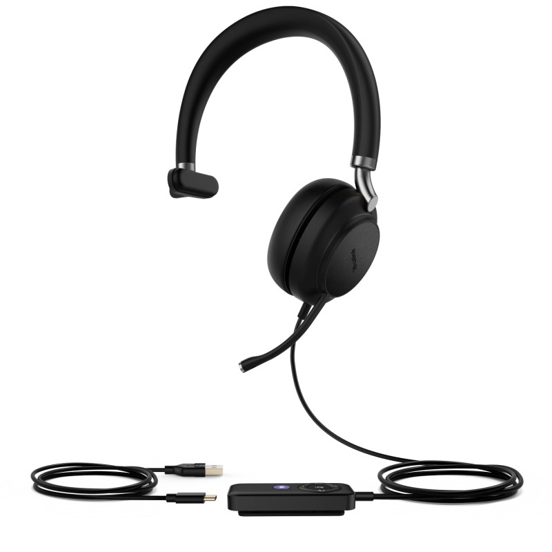Yealink Bluetooth Headset - UH38 Mono Teams -W/O BAT USB-C - 209344 - 1