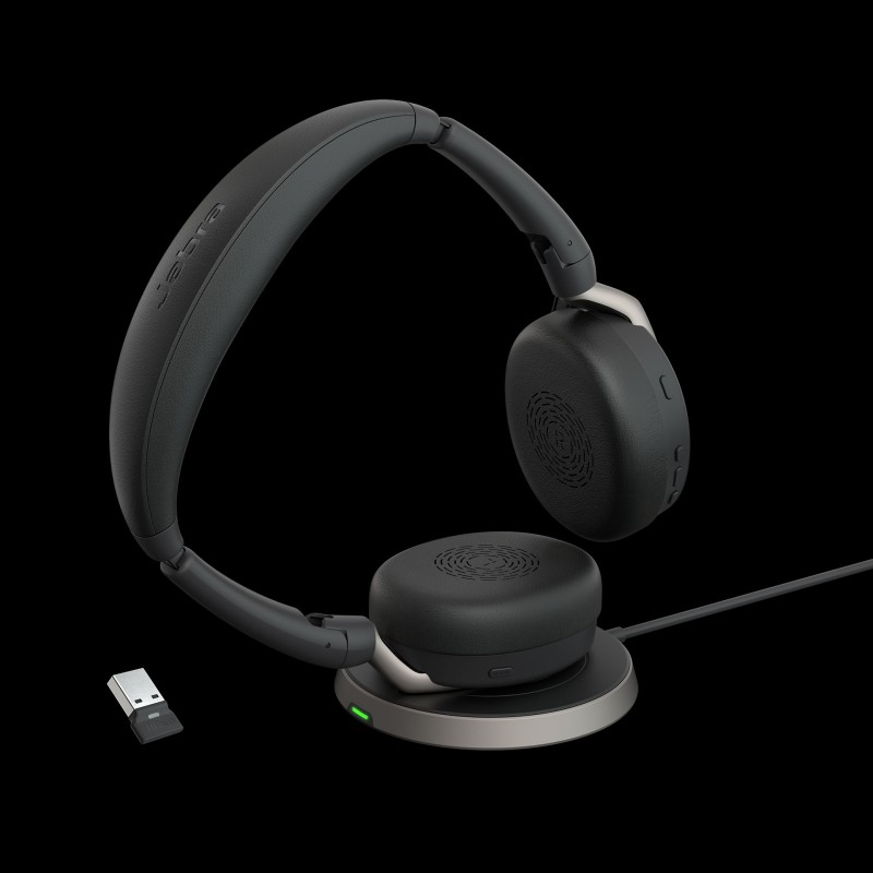 Jabra Evolve2 65 Flex Link380a UC Stereo with Charging Stand - 216969 - 1
