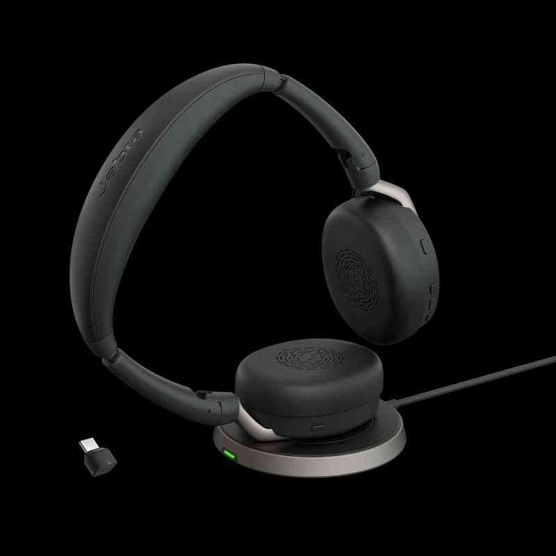 Jabra Evolve2 65 Flex Link380c MS Stereo with Charging Stand - 216972 - 1