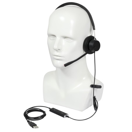 Plusonic wired headset VT X140 monoaural - 224233 - 1