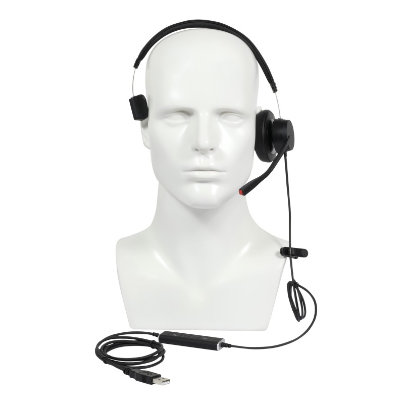 Plusonic wired headset VT X140 monoaural - 224233 - 2