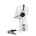 Plusonic wired headset VT X140 monoaural - 224233 - 3