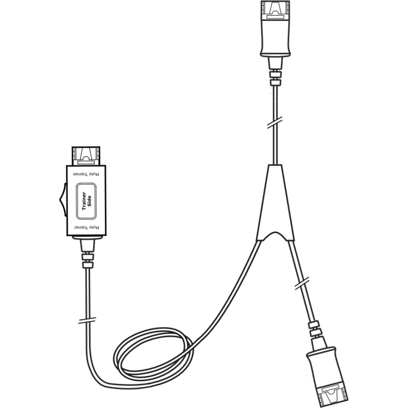 SNOM Headset Trainer Y-cable for A100 - 230635 - 1