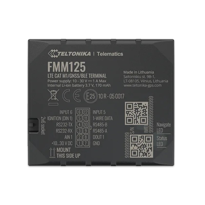 Teltonika · Tracker GPS · FMM125 · Fahrzeug · LTE/GSM/GNSS/BLE 4.0 - 195924 - 2