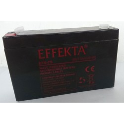 Effekta e.g. battery, 6V-7AH, connection lug of 4.7mm, - 127652 - 1