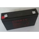 Effekta zbh. Akku, 6V-7AH, Anschlussfahne von 4,7mm, - 127652 - 2