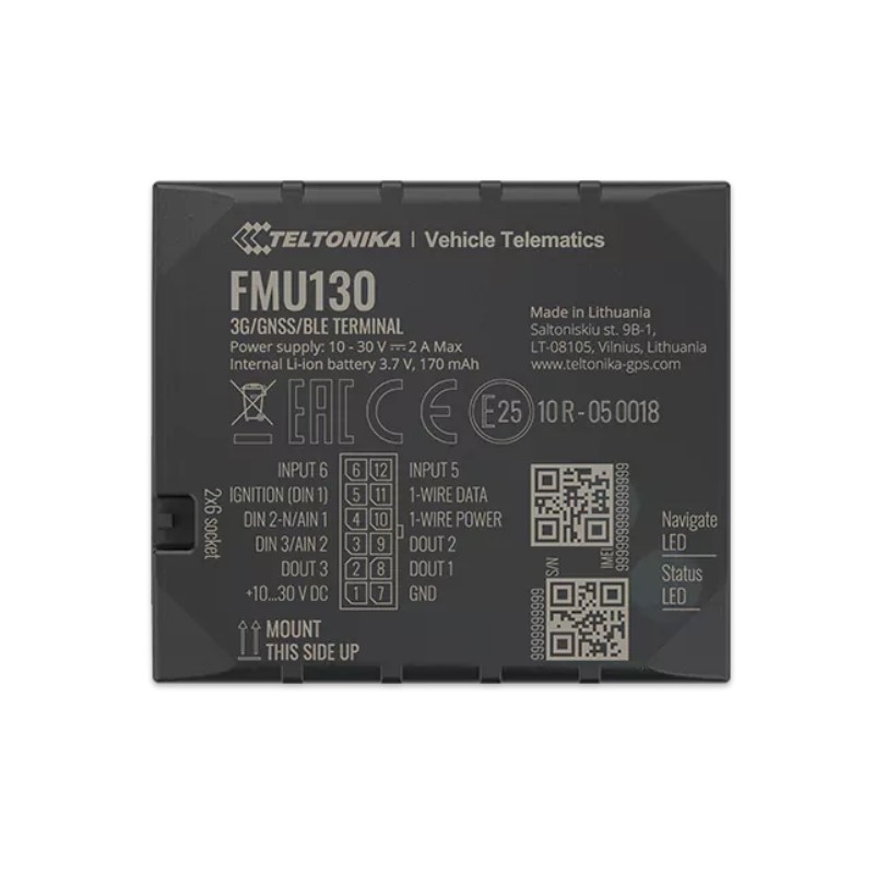 Teltonika · Tracker GPS · FMU130 · Vehicle · 3G/GSM/GNSS/BLE 4.0 - 195943 - 2
