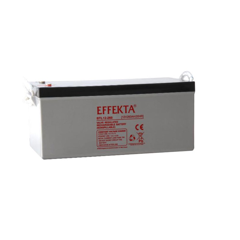 Effekta zbh. Akku 12V/260Ah, 10-Jahre Lebenserwartung - 159072 - 1