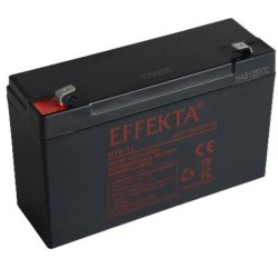 Effekta zbh. Akku, 6V-3,2AH, BT6-3,2, F1 / 6,35 x 4,75 mm - 208089 - 1